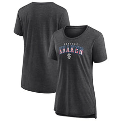 Seattle Kraken Women's Proud Tri-Blend T-Shirt Gray
