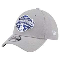 Los Angeles Dodgers 2024 World Series Champions 39THIRTY Flex Hat Gray | New Era