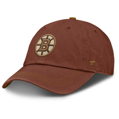 Boston Bruins Fanatics Fall Leaves Timber Adjustable Hat Brown