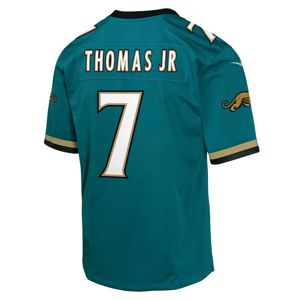 Brian Thomas Jr. Jacksonville Jaguars Youth Alternate 2 Prowler Throwback Game Jersey - Teal