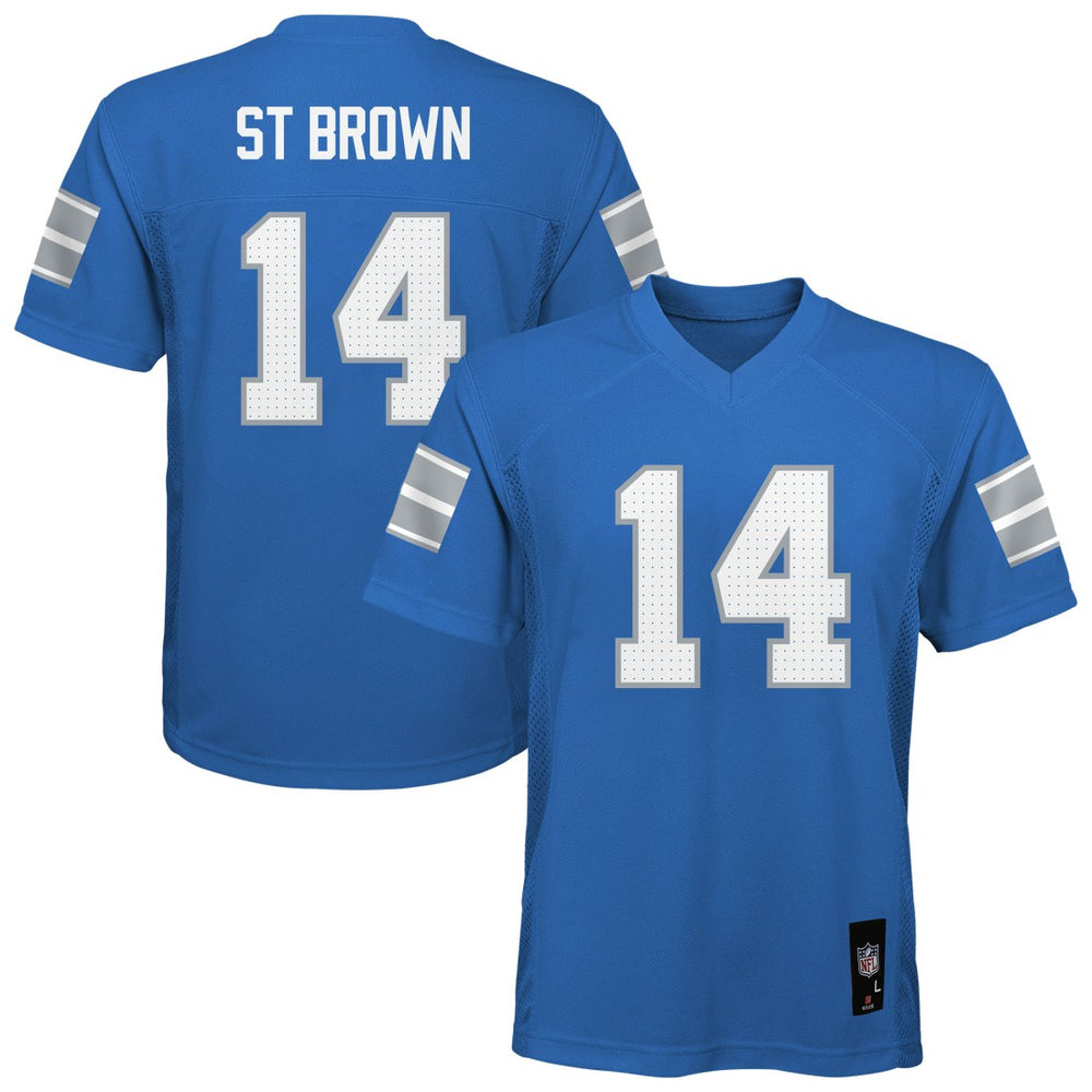 Amon-Ra St. Brown Detroit Lions Outerstuff Preschool Replica Player Jersey - Blue sale