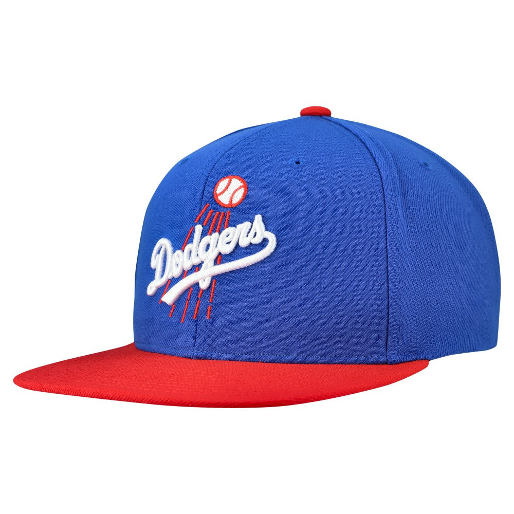 Los Angeles Dodgers Cooperstown Collection Basic Flip Snapback Hat Royal | Mitchell & Ness