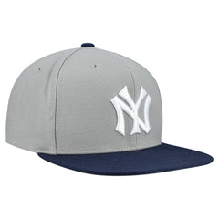 New York Yankees Cooperstown Collection Basic Flip Snapback Hat Gray | Mitchell & Ness