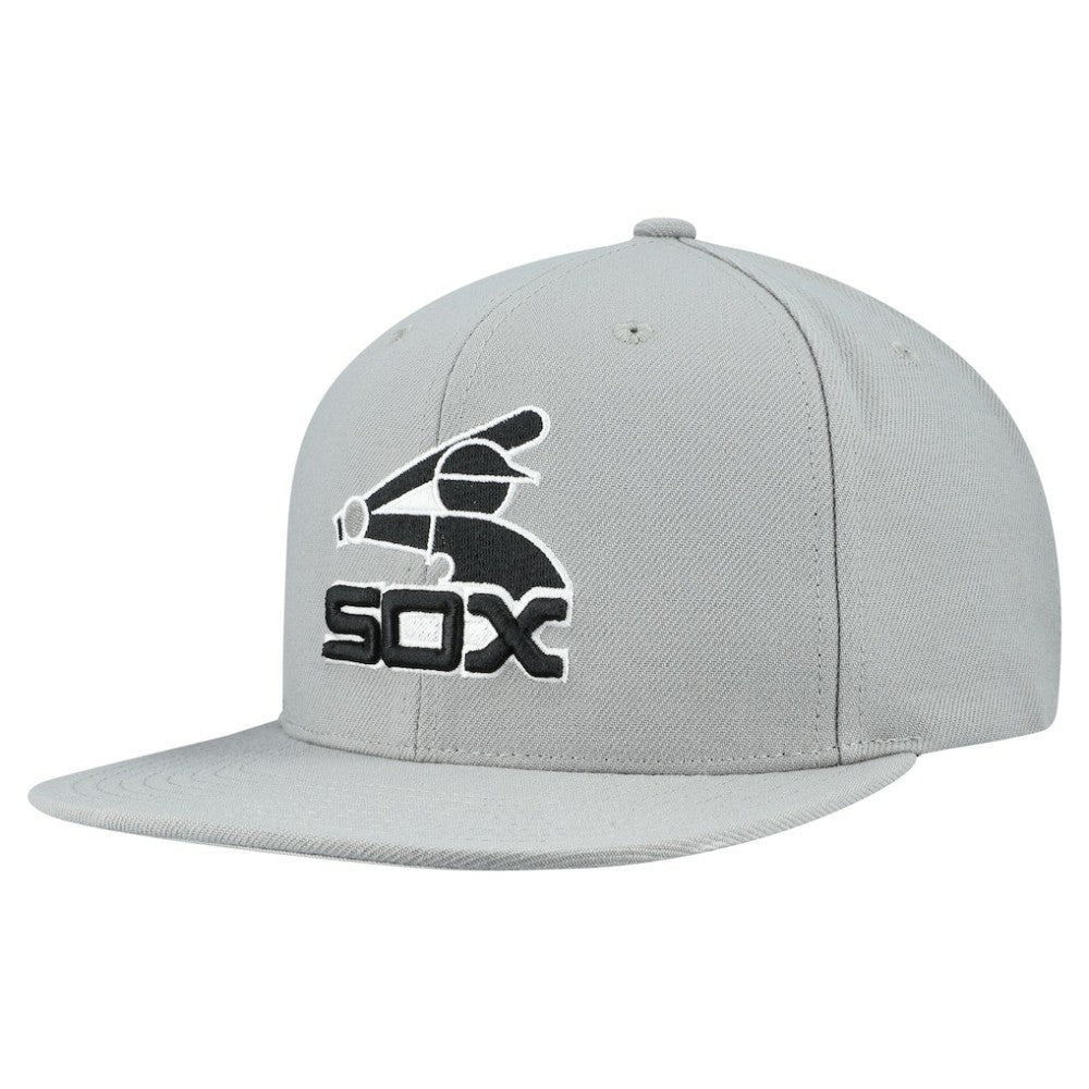 Chicago White Sox Cooperstown Collection Basic Flip Snapback Hat Gray | Mitchell & Ness