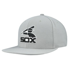 Chicago White Sox Cooperstown Collection Basic Flip Snapback Hat Gray | Mitchell & Ness
