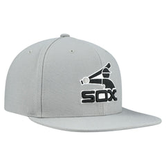 Chicago White Sox Cooperstown Collection Basic Flip Snapback Hat Gray | Mitchell & Ness