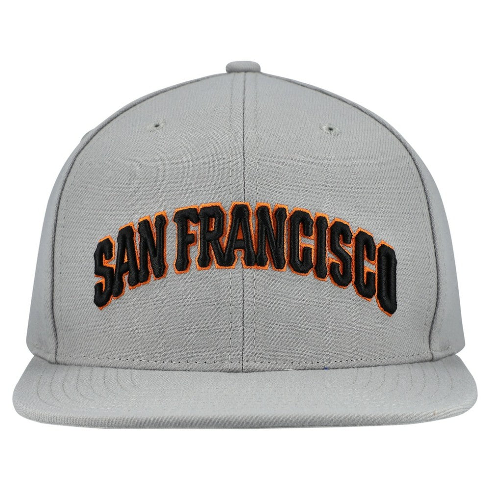 San Francisco Giants Cooperstown Collection Basic Flip Snapback Hat Gray | Mitchell & Ness