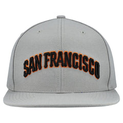 San Francisco Giants Cooperstown Collection Basic Flip Snapback Hat Gray | Mitchell & Ness