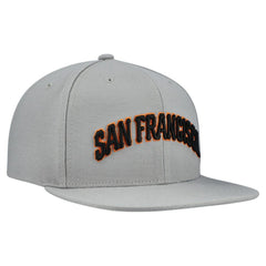 San Francisco Giants Cooperstown Collection Basic Flip Snapback Hat Gray | Mitchell & Ness
