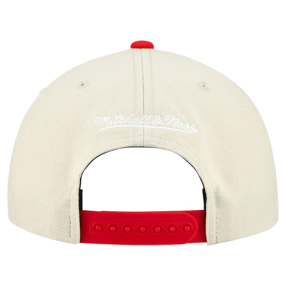 St. Louis Cardinals Cooperstown Collection Basic Flip Snapback Hat Cream | Mitchell & Ness