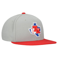 Texas Rangers Cooperstown Collection Basic Flip Snapback Hat Gray | Mitchell & Ness