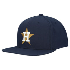 Houston Astros Cooperstown Collection Basic Flip Snapback Hat Navy | Mitchell & Ness