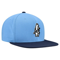 Chicago Cubs Cooperstown Collection Basic Flip Snapback Hat Light Blue | Mitchell & Ness