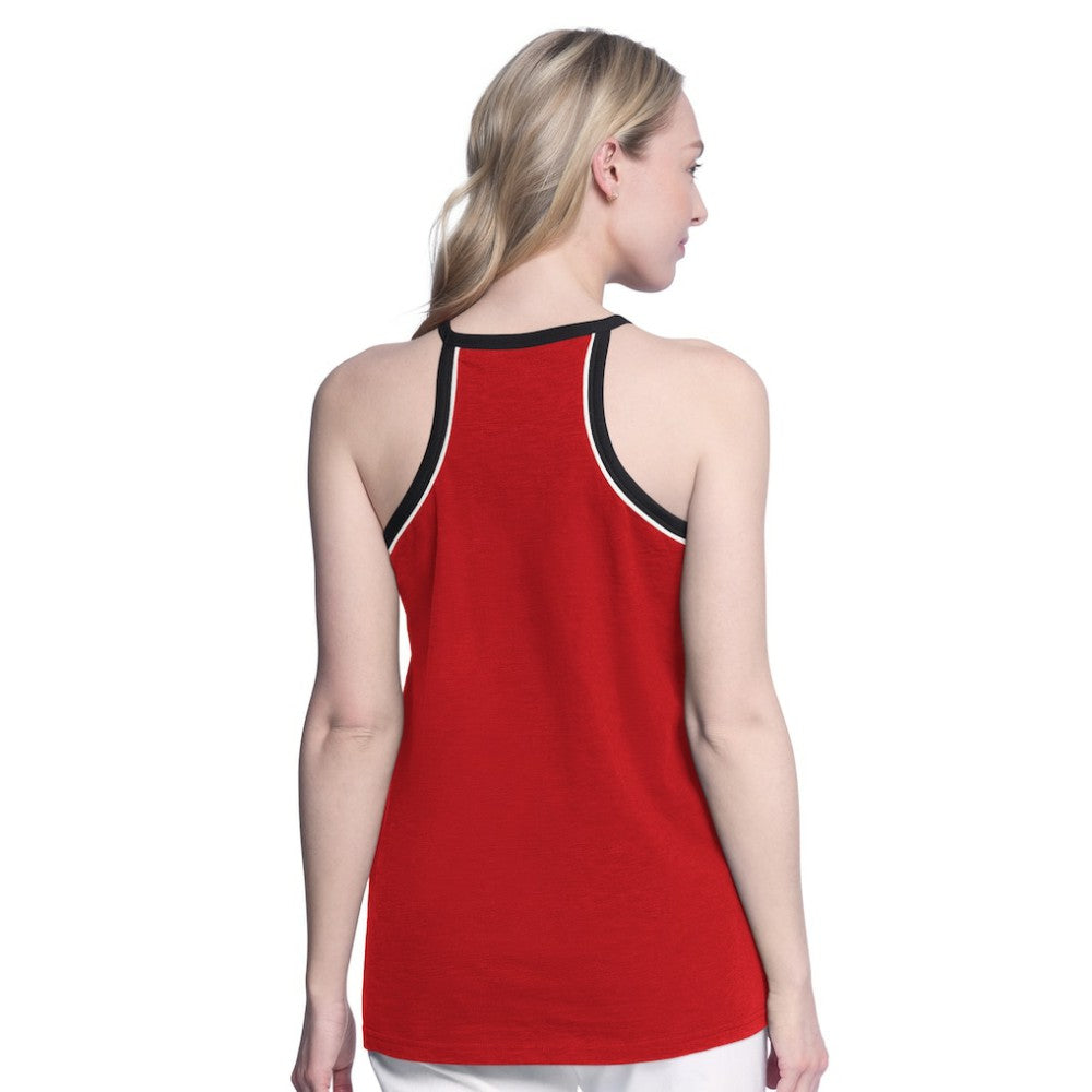 Detroit Red Wings G-III 4Her by Carl Banks Women's Curveball Racerback Scoop Neck Slub Tank Top Red