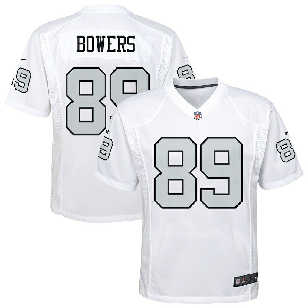 Brock Bowers Las Vegas Raiders Youth Alternate Game Jersey - White