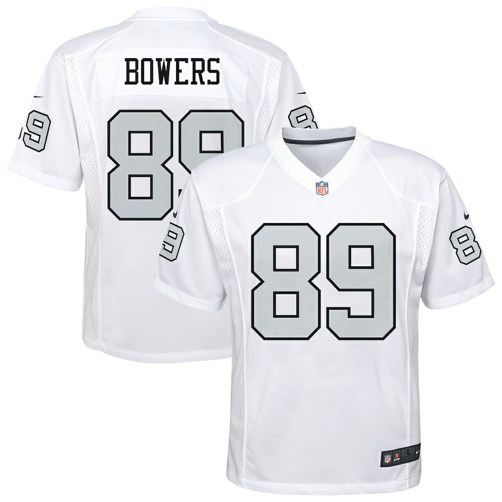 Brock Bowers Las Vegas Raiders Youth Alternate Game Jersey - White