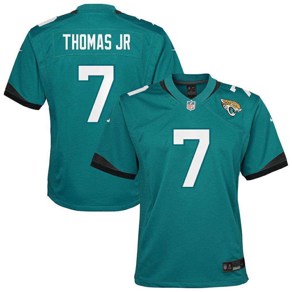 Brian Thomas Jr. Jacksonville Jaguars Youth Team Game Jersey - Teal