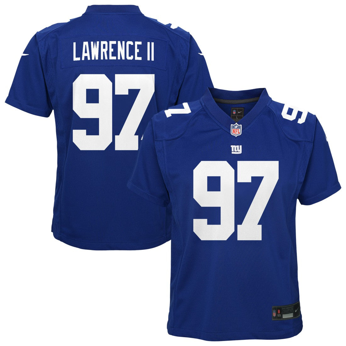 Dexter Lawrence New York Giants Youth Game Jersey - Royal