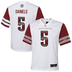 Jayden Daniels Washington Commanders Youth Game Jersey - White