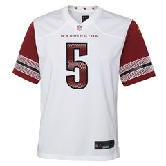 Jayden Daniels Washington Commanders Youth Game Jersey - White