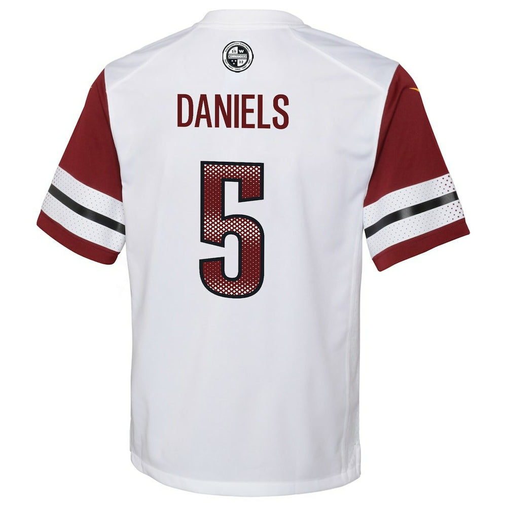 Jayden Daniels Washington Commanders Youth Game Jersey - White