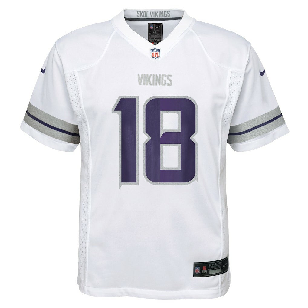Justin Jefferson Minnesota Vikings Preschool Alternate Player Game Jersey - White