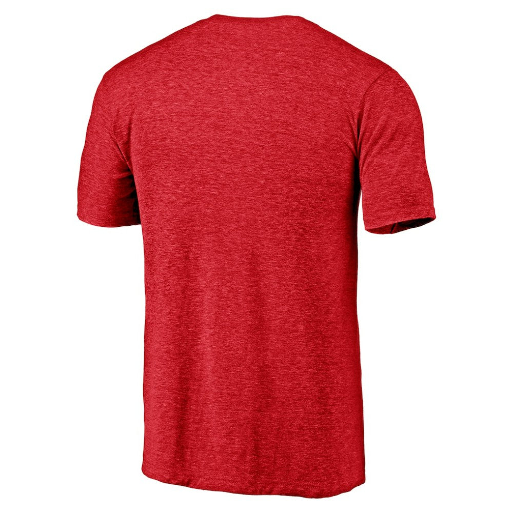 Atlanta Braves Line Corps Tri-Blend T-Shirt Red