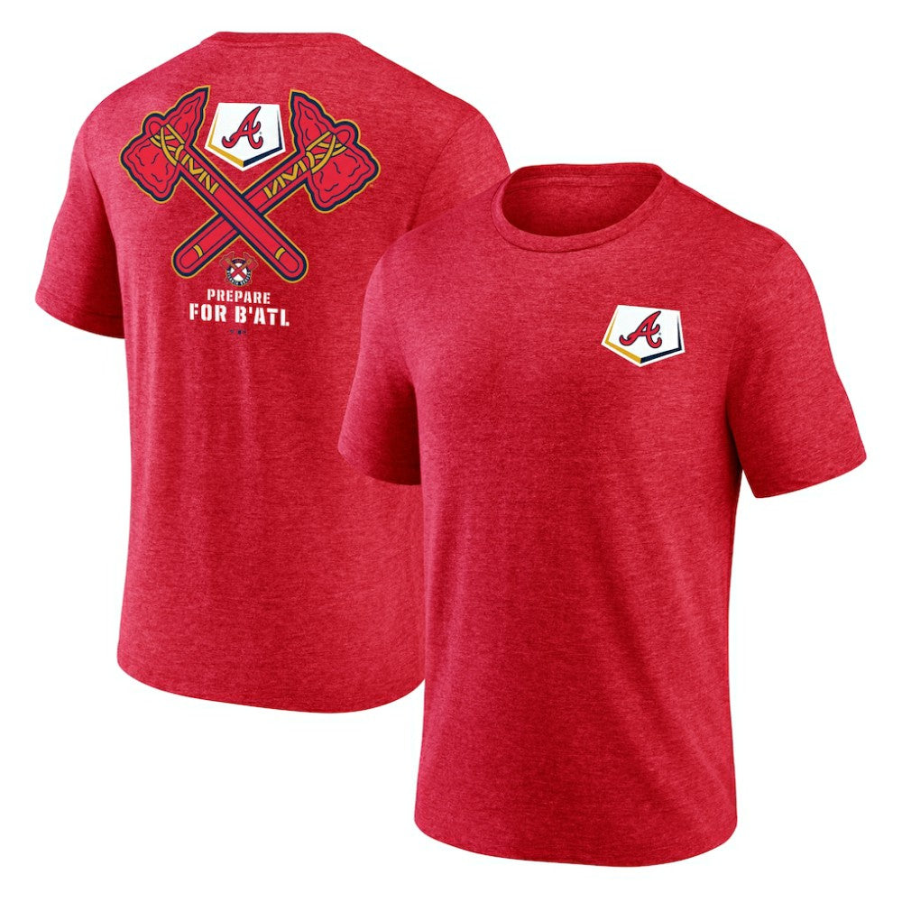 Atlanta Braves BATL Tri-Blend T-Shirt Red