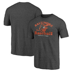 Baltimore Orioles Our Game Tri-Blend T-Shirt Charcoal