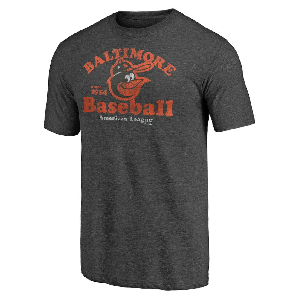 Baltimore Orioles Our Game Tri-Blend T-Shirt Charcoal
