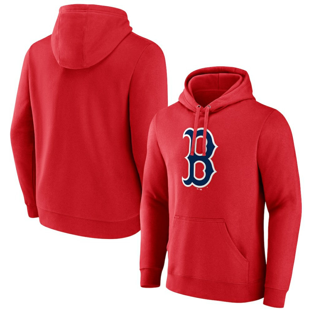 Boston Red Sox Official Logo Pullover Hoodie Red