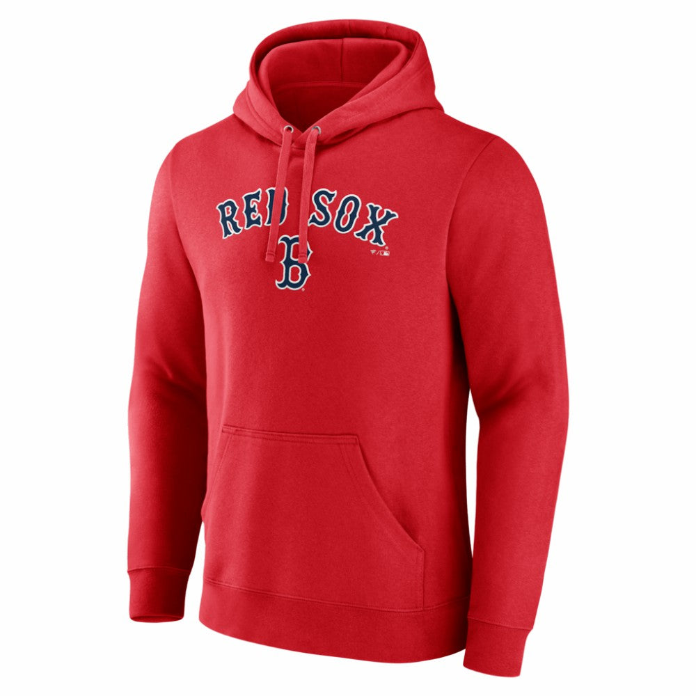 Boston Red Sox Team Lockup Pullover Hoodie Red