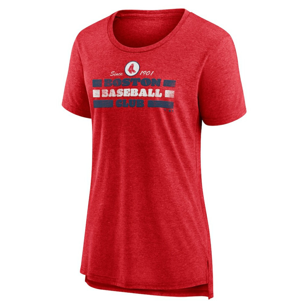 Boston Red Sox Women's Power Swing Tri-Blend T-Shirt Red
