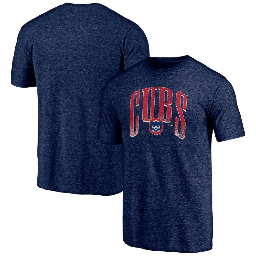 Chicago Cubs Line Corps Tri-Blend T-Shirt Navy