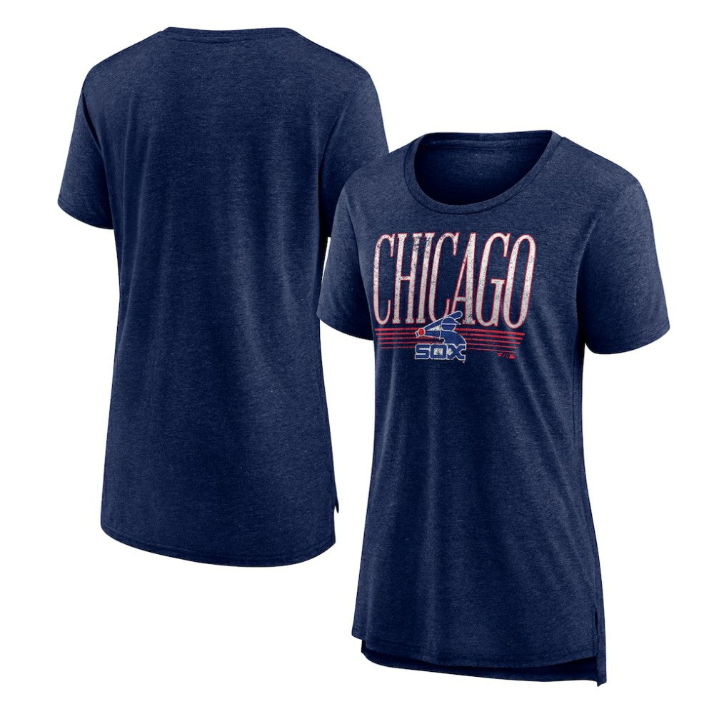 Chicago White Sox Women's Toppler Tri-Blend T-Shirt Navy