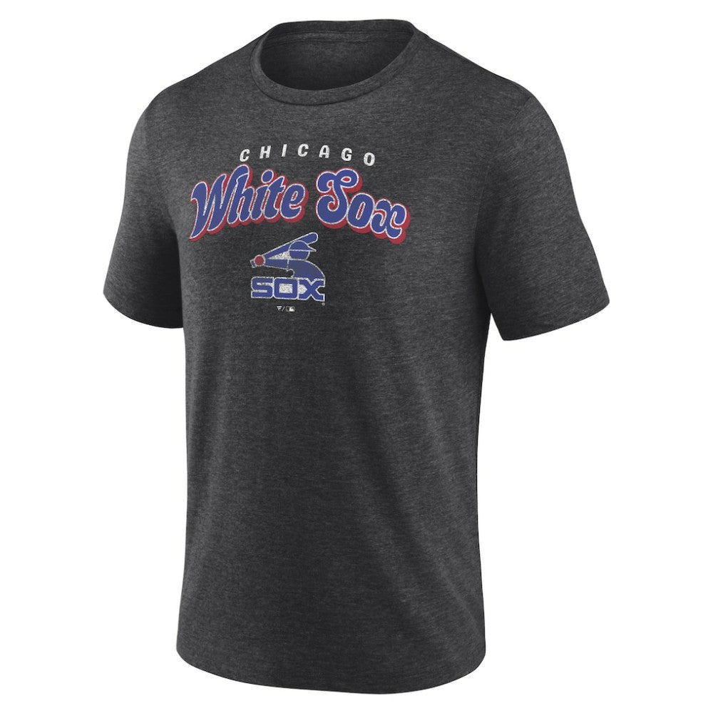Chicago White Sox Wonderment Tri-Blend T-Shirt Charcoal