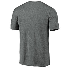 Cincinnati Reds Weathered Official Logo Tri-Blend T-Shirt Heather Gray