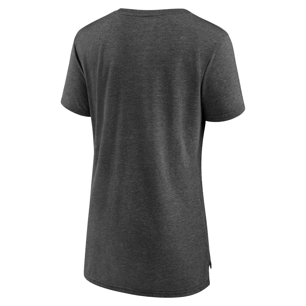Cincinnati Reds Women's Selected First Tri-Blend T-Shirt Gray