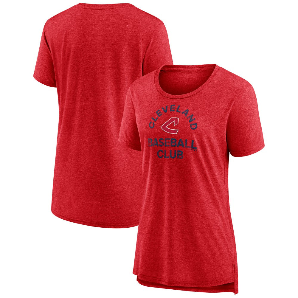 Cleveland Guardians Women's Selected First Tri-Blend T-Shirt Red