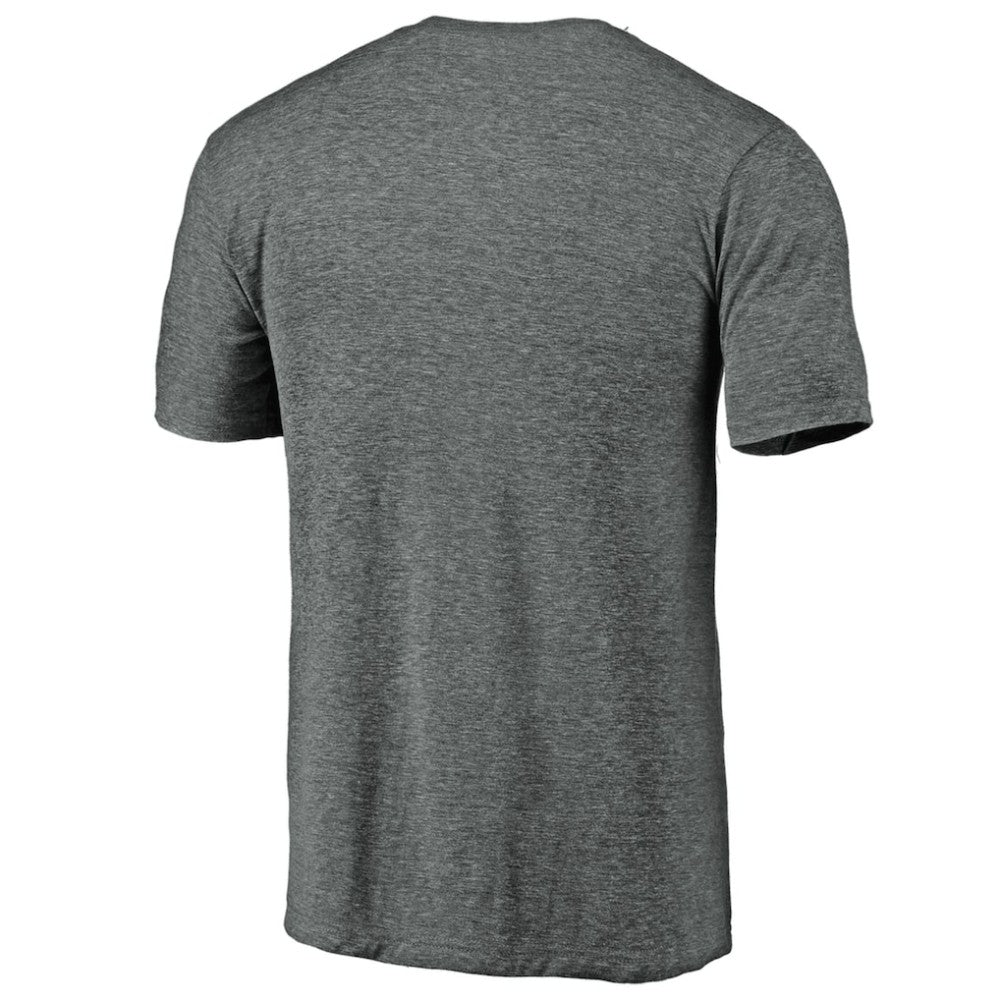 Colorado Rockies Weathered Official Logo Tri-Blend T-Shirt Heather Gray