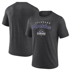 Colorado Rockies Wonderment Tri-Blend T-Shirt Charcoal