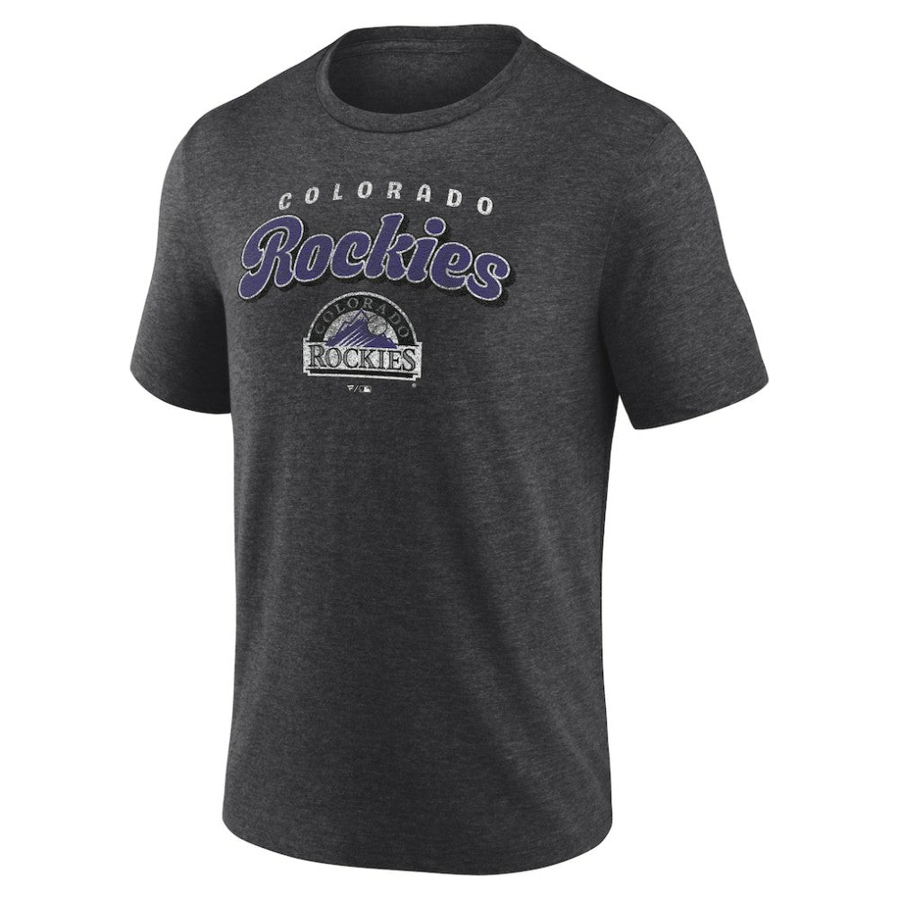 Colorado Rockies Wonderment Tri-Blend T-Shirt Charcoal