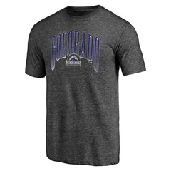 Colorado Rockies Line Corps Tri-Blend T-Shirt Charcoal