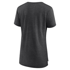 Colorado Rockies Women's Weathered Official Logo Tri-Blend T-Shirt Gray