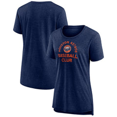 Houston Astros Women's Selected First Tri-Blend T-Shirt Navy