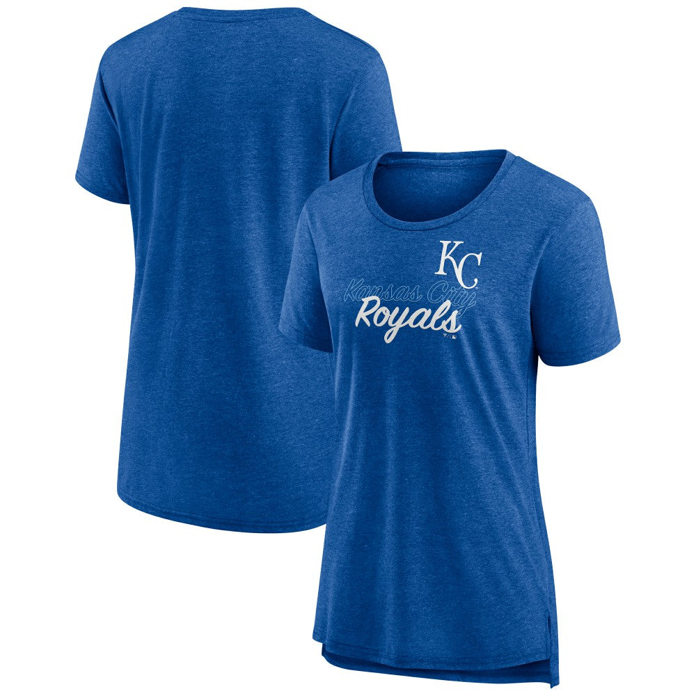 Kansas City Royals Women's Practice Time Tri-Blend T-Shirt Royal