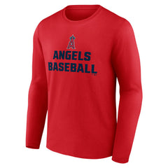 Los Angeles Angels Let's Go Long Sleeve T-Shirt Red