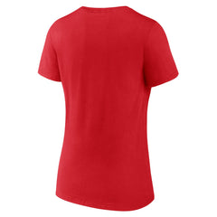 Minnesota Twins Women's Official Logo V-Neck T-Shirt Red