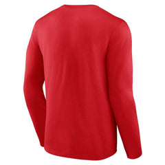Philadelphia Phillies Let's Go Long Sleeve T-Shirt Red