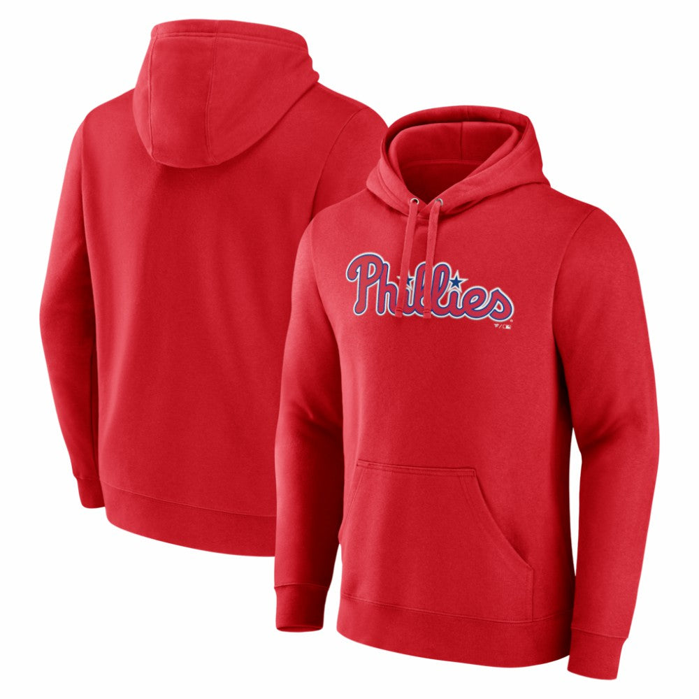 Philadelphia Phillies Official Wordmark Pullover Hoodie Red